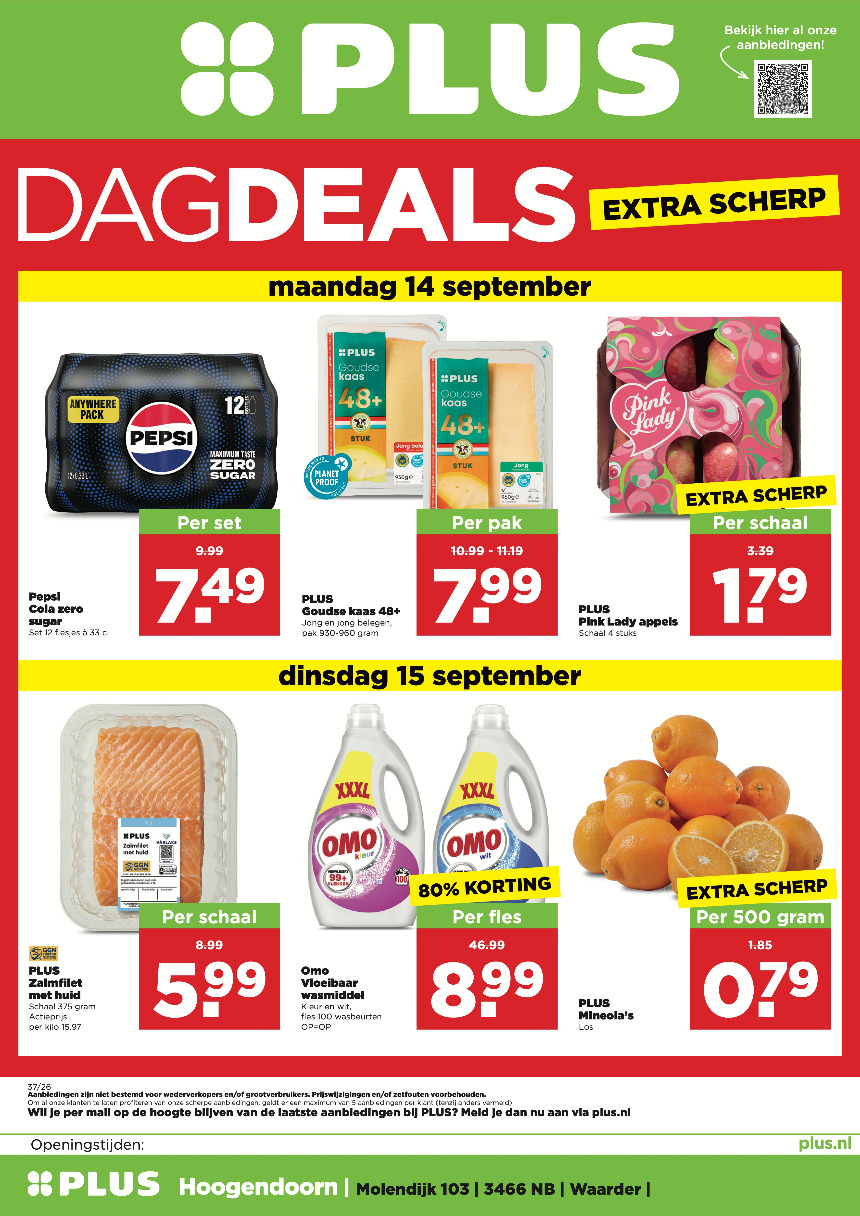 Plus Dag Deals 7 en 8 september
