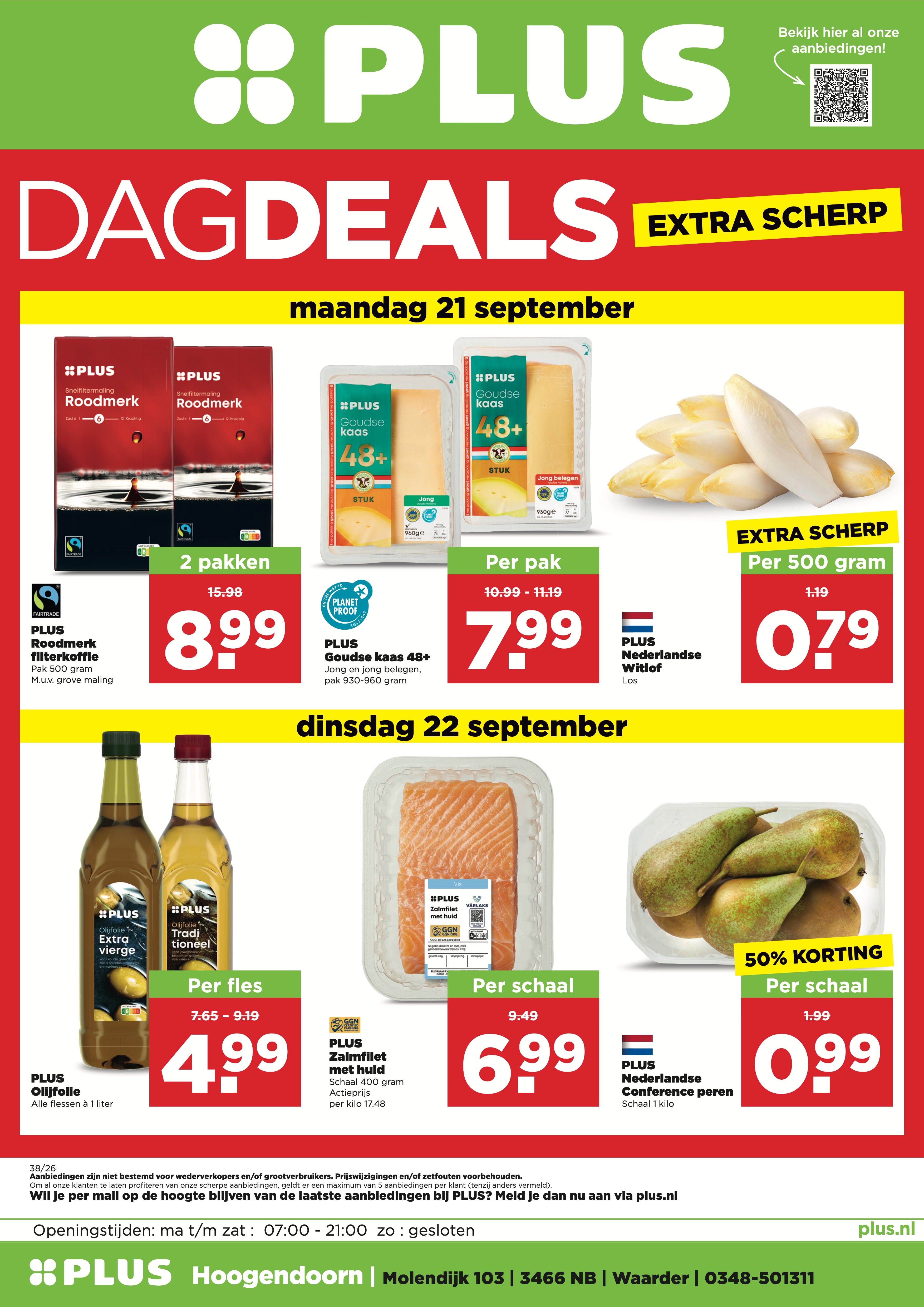 Plus Dag Deals 19 en 22 september