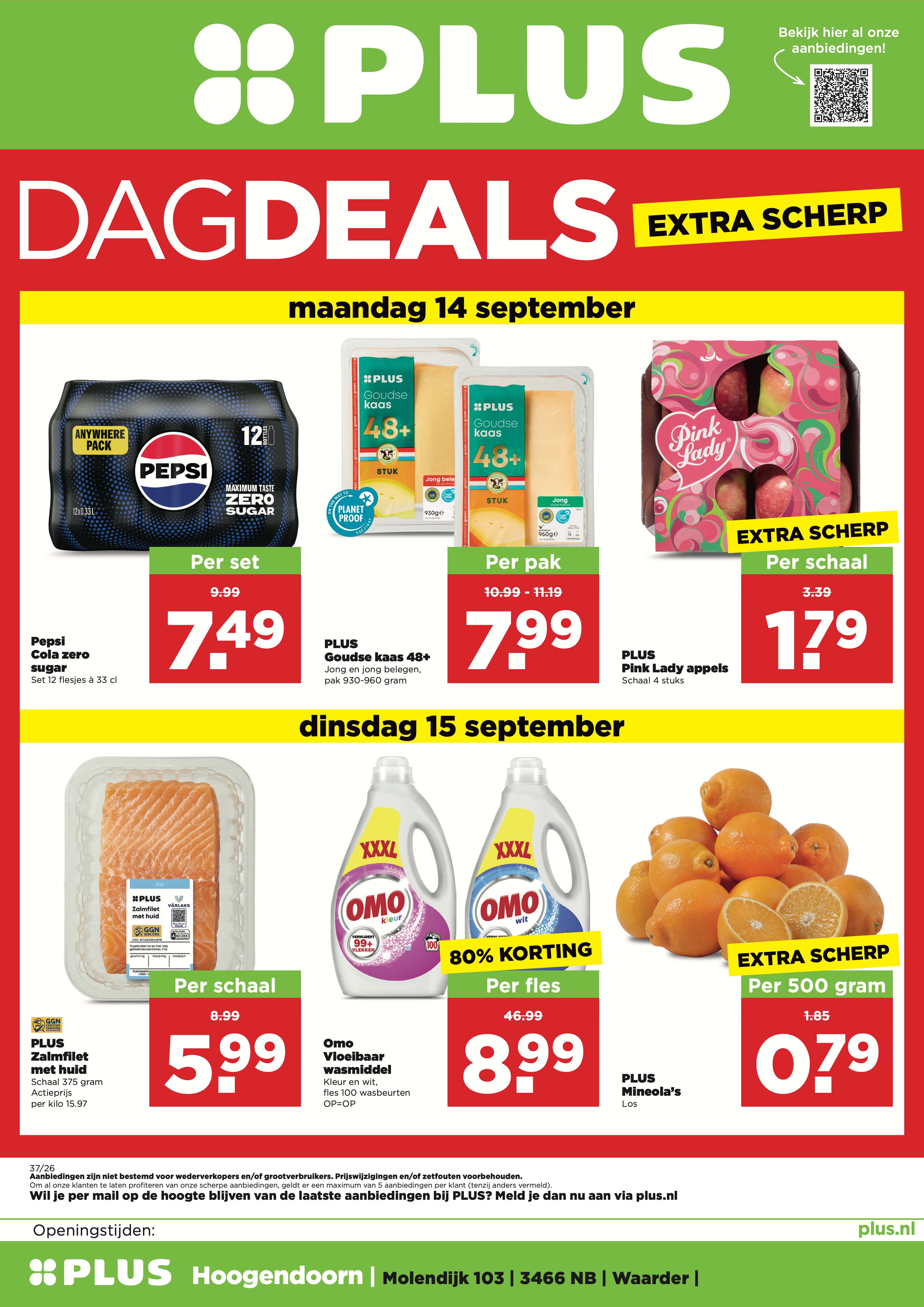 Plus Dag deals 12 t/m 15 sept