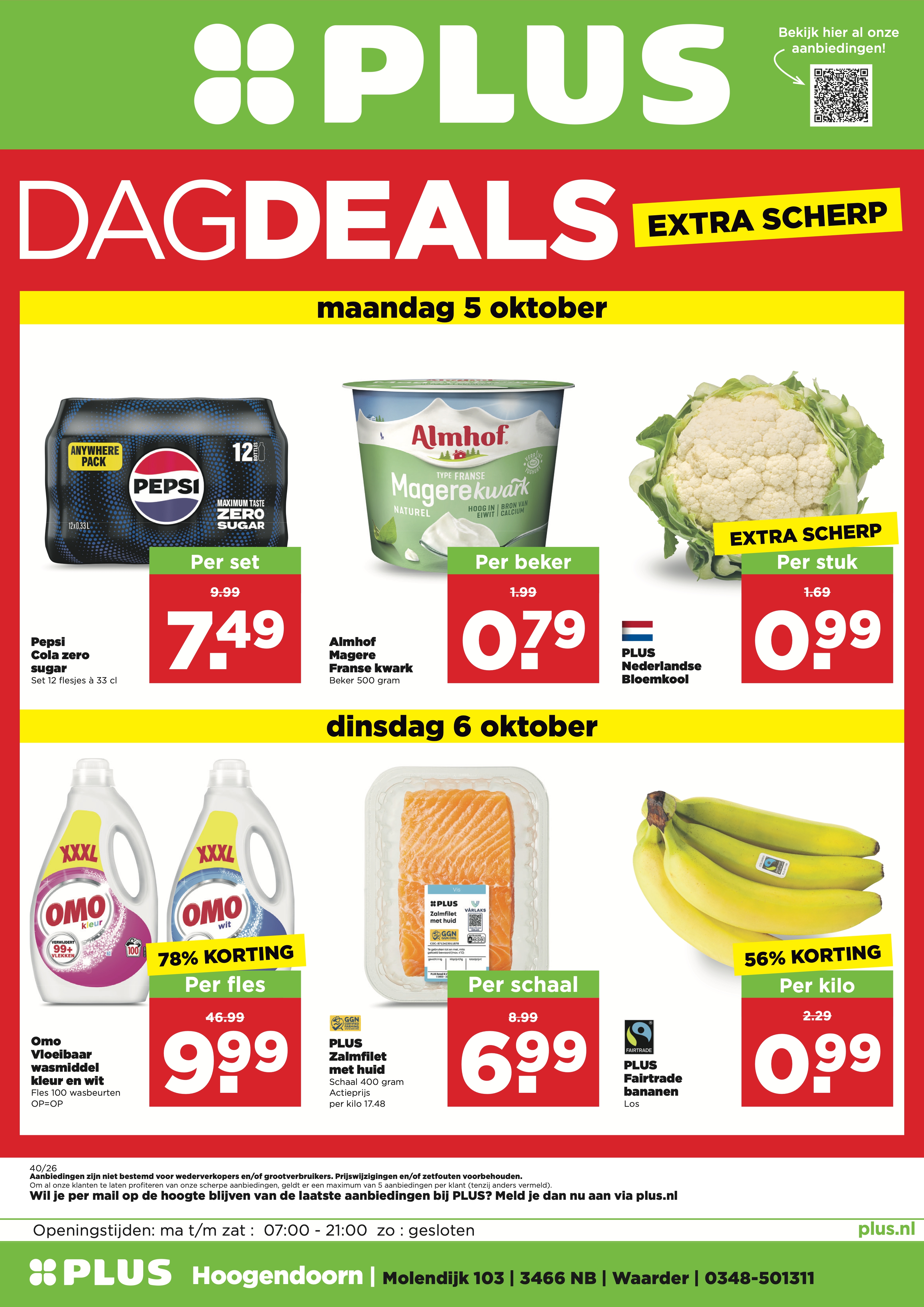 Plus Dag Deals 5 en 6 oktober